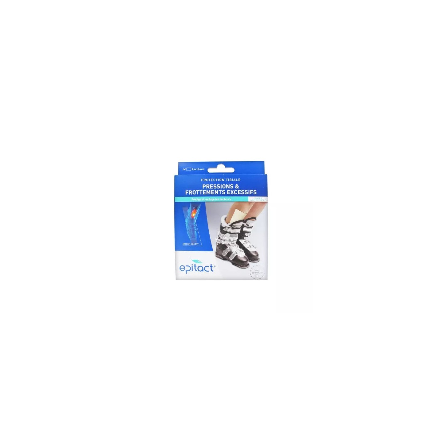 Epitact Protections tibiales Epithelium 29 - 9.6 x 10.4 cm - 1 plaque