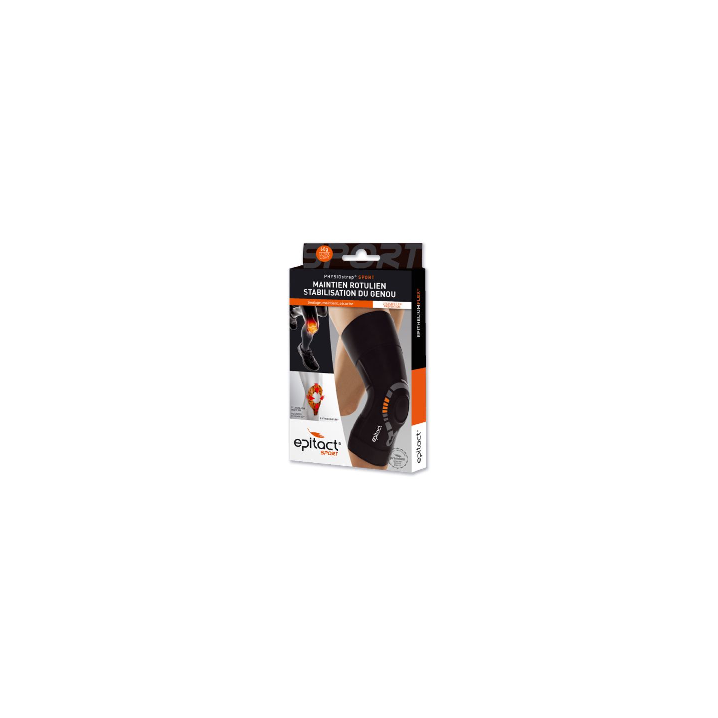 Epitact Sport Genouillère PhysioStrap EpitheliumFlex 01 - Taille S