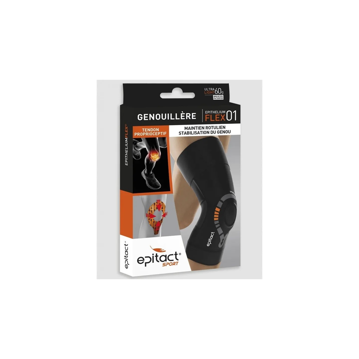Epitact Sport Genouillère PhysioStrap EpitheliumFlex 01 - Taille XL