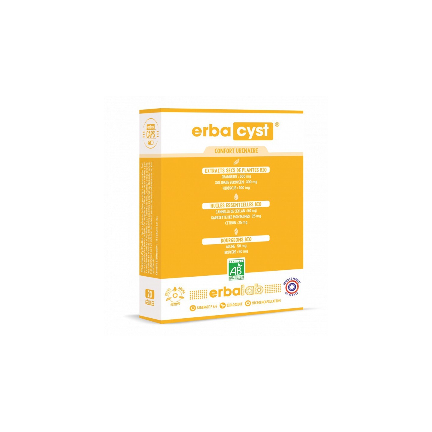 Erbalab Erbacyst - 10 gélules