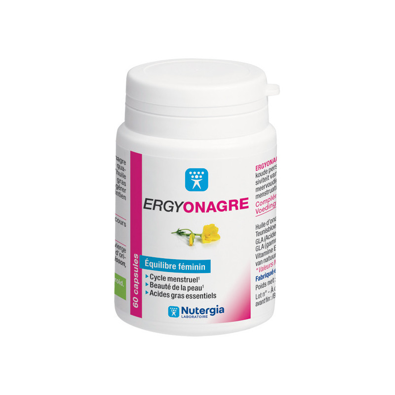 ERGYONAGRE Nutergia pot de 60 CAPSULES