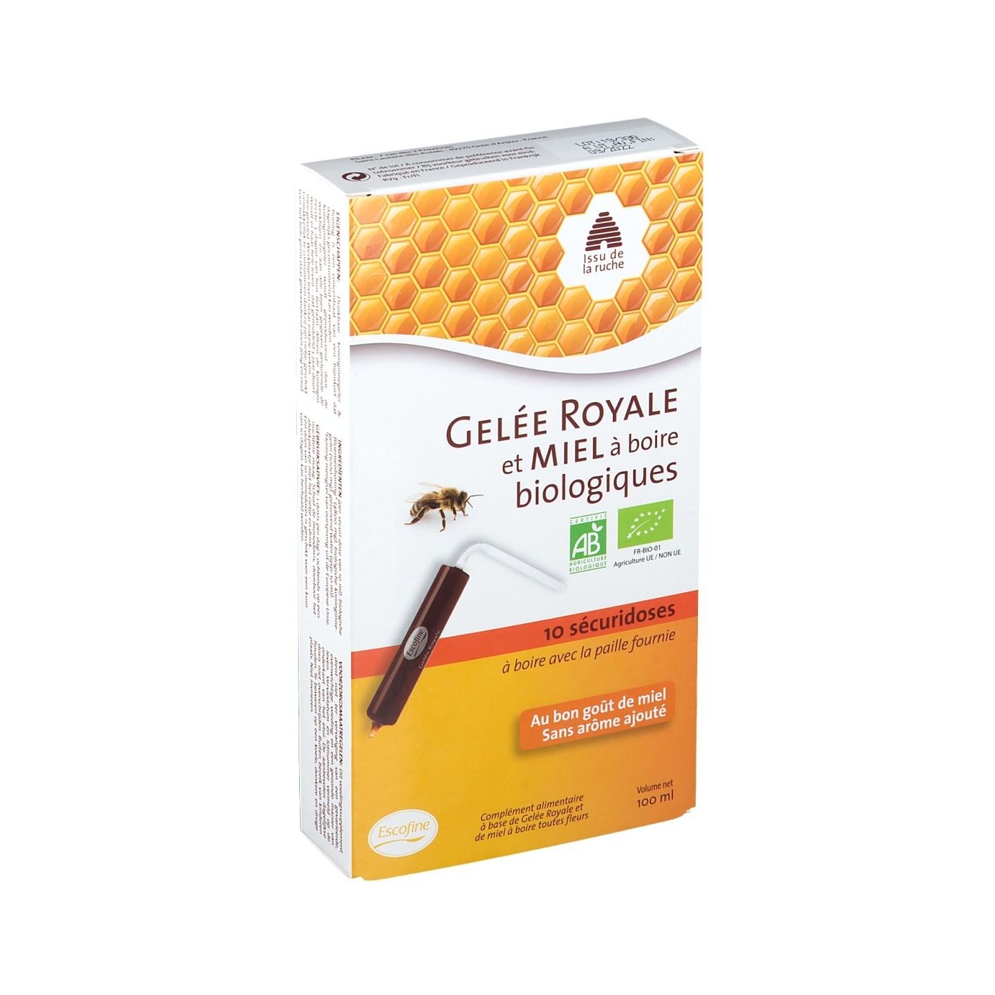 Escofine Gelée Royale et miel 10 unidoses
