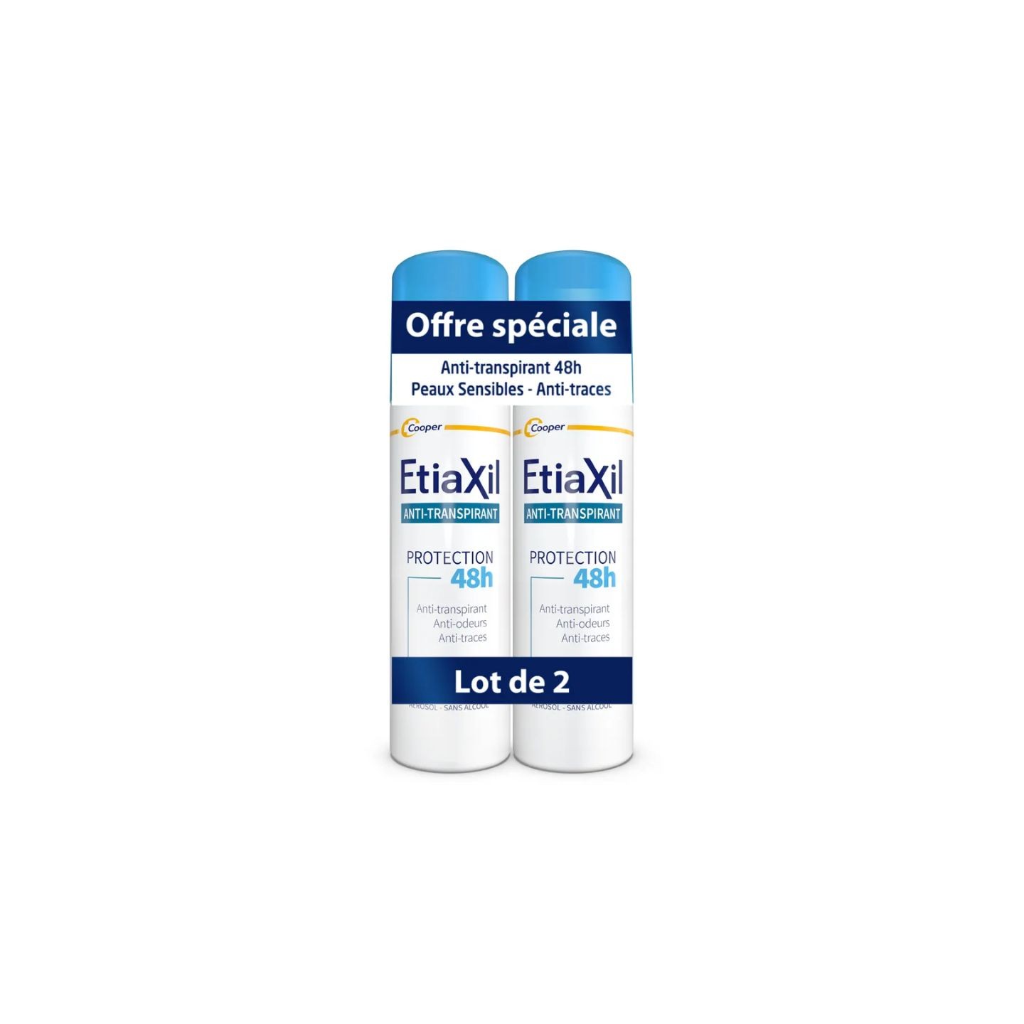 Etiaxil Déodorant anti-transpirant protection 48H - 2 x 150ml