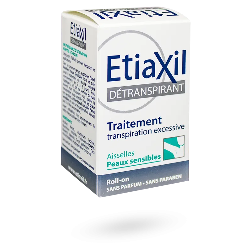 Etiaxil détranspirant aisselles peaux sensibles transpiration excessive - Roll-on 15 ml