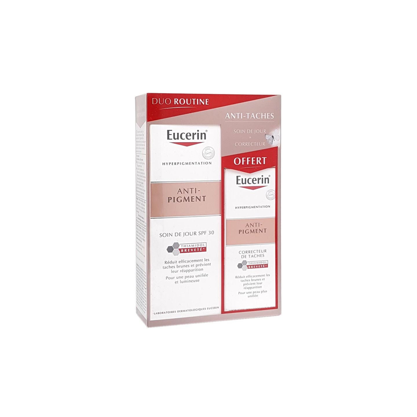 Eucerin Crème de jour anti-pigment SPF30 - 50ml + 1 correcteur pigmentaire 5 ml Offert