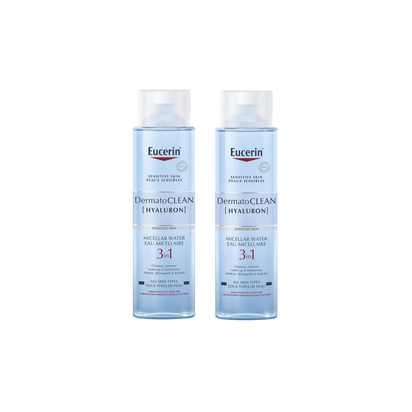 Eucerin DermatoClean Lotion micellaire 3 en 1 - 2 x 400ml