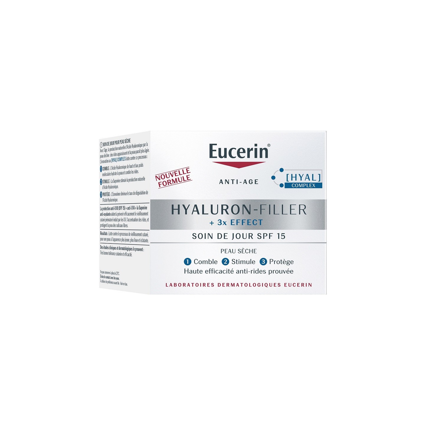 Eucerin Hyaluron-Filler +3x Effect Soin de jour peaux sèches SPF15 - 50ml