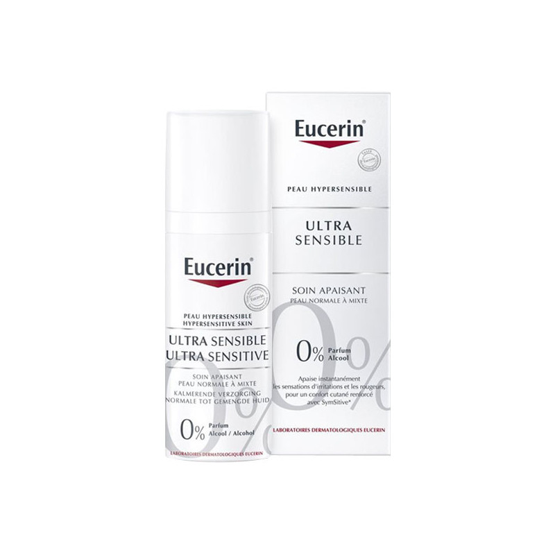 Pharmacie Bastille - Eucerin Ultra Sensible soin apaisant peau normale à mixte 50ml