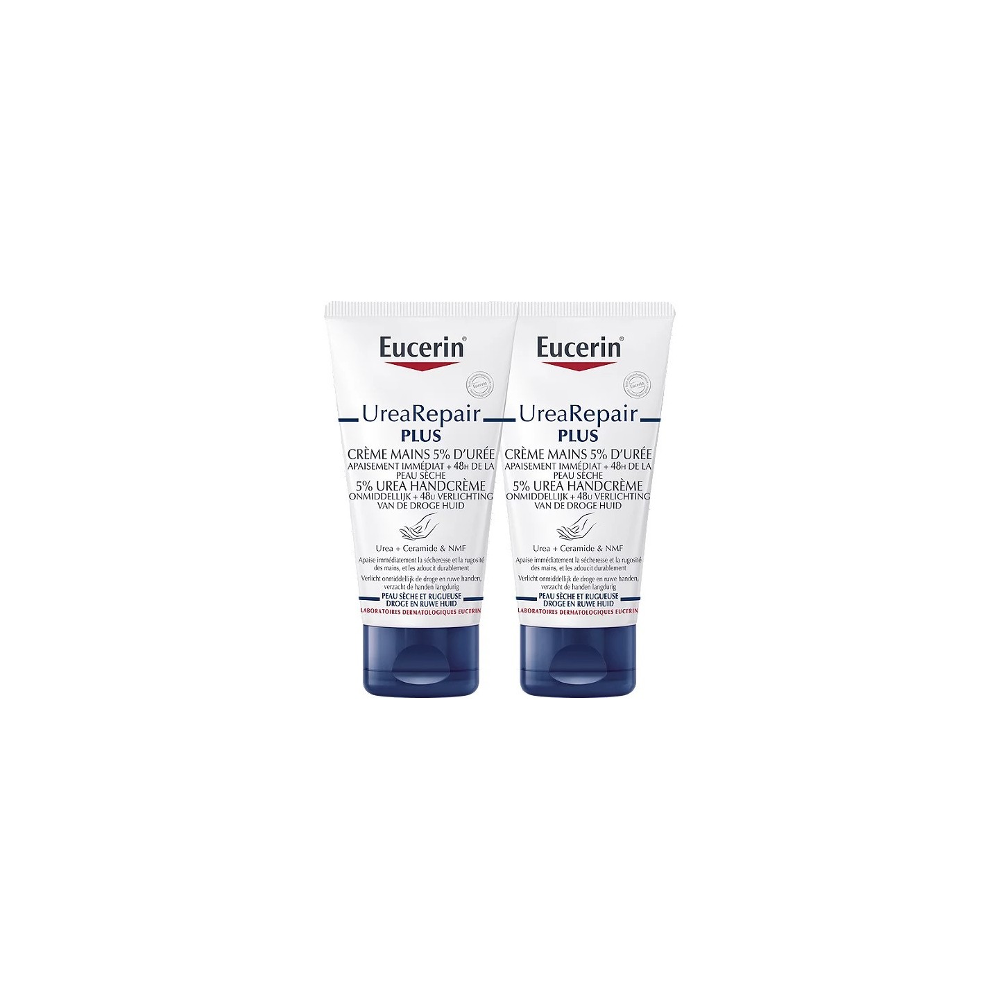 Eucerin UreaRepair Plus Crème mains 5% d'Urée - 2 x 75ml