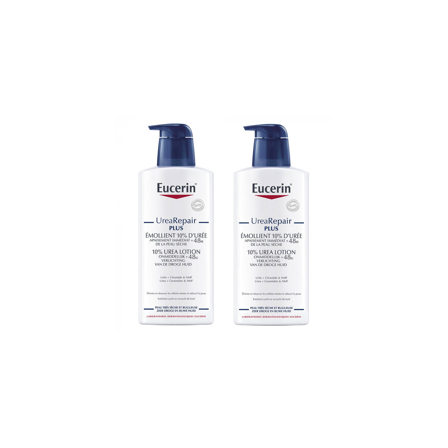 Eucerin UreaRepair Plus Émollient 10% d'urée - Lot de 2 x 400ml