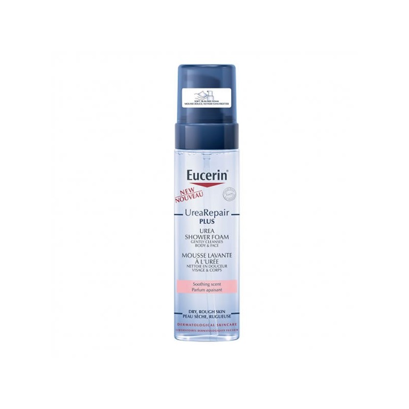 Pharmacie Bastille - Eucerin urearepair plus mousse lavante à l'urée 200ml