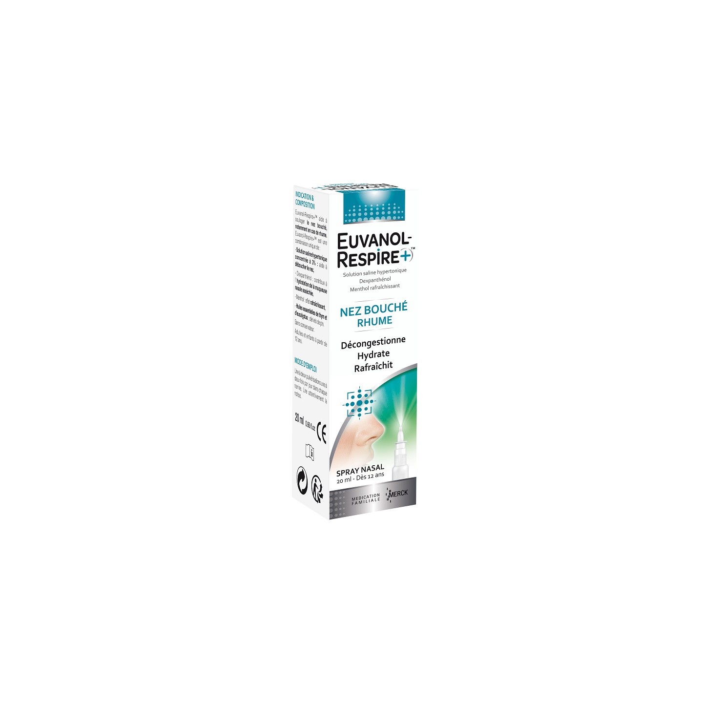 Euvanol Respire+ spray nasal - 20ml
