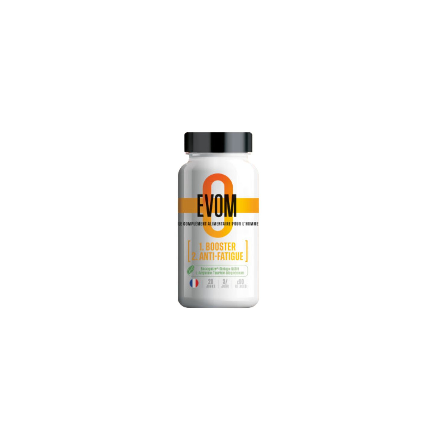 EVOM Booster & anti-fatigue - 60 gélules