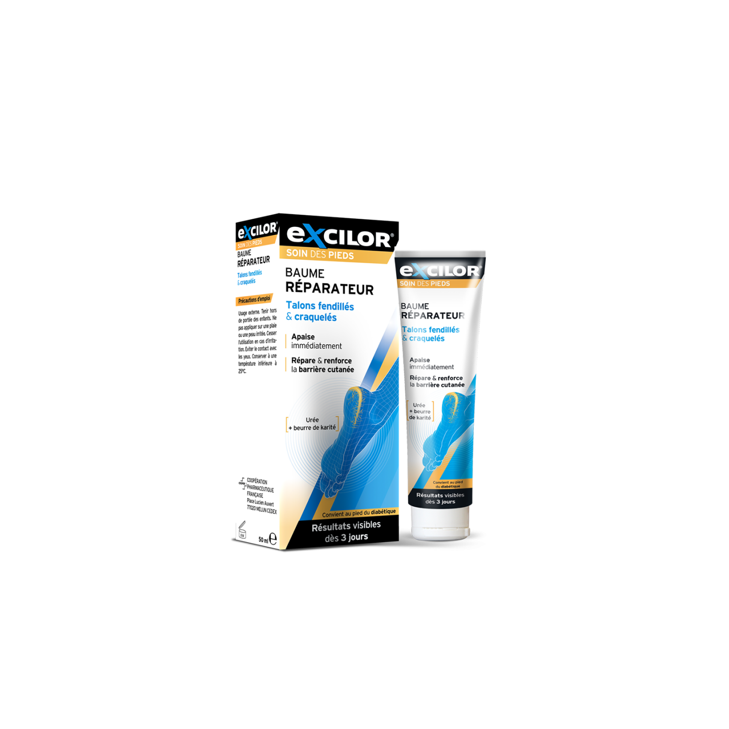 Excilor Baume réparateur talons fendillés - 50ml