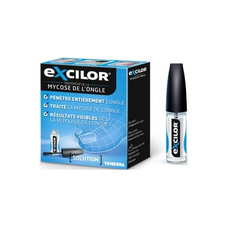 Excilor traitement de la mycose de l'ongle en solution de 3.3ml