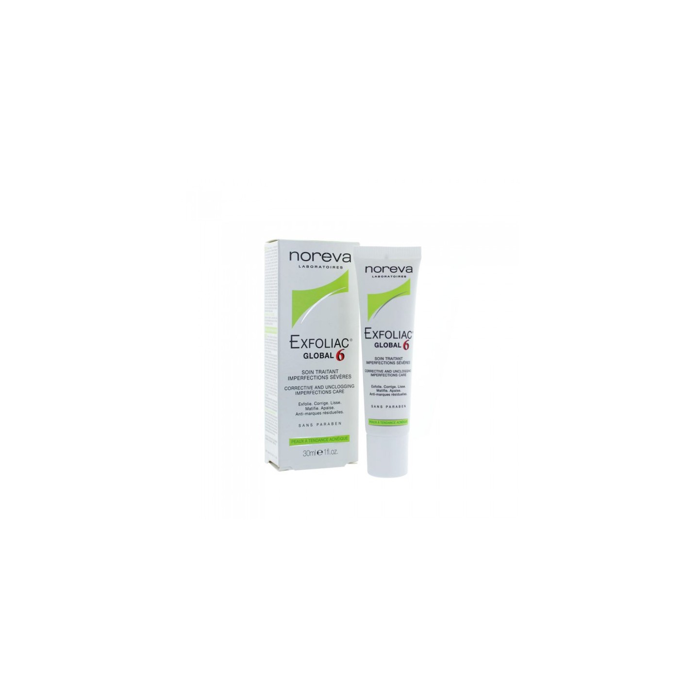 NOREVA EXFOLIAC GLOBAL6 SOIN IMPERFECTIONS 30ML