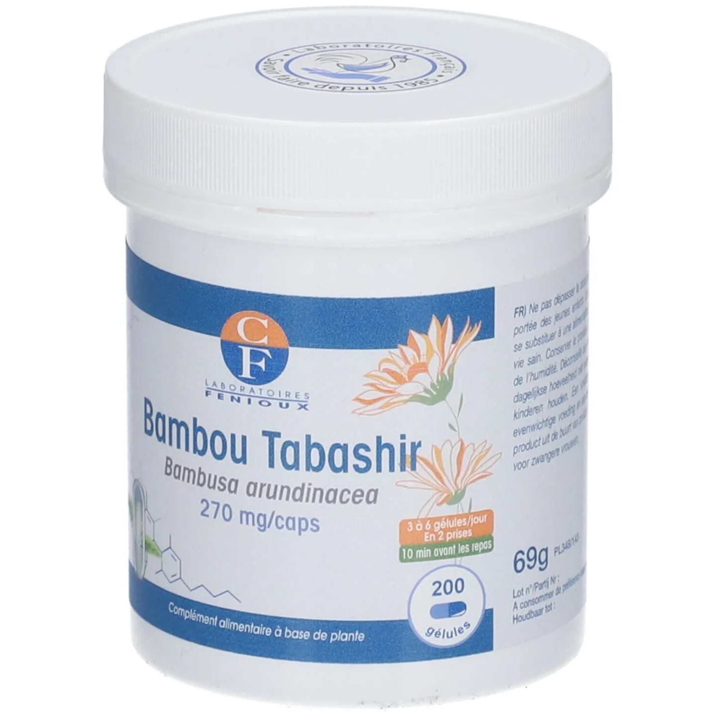 Fenioux bambou tabashir 200 gélules