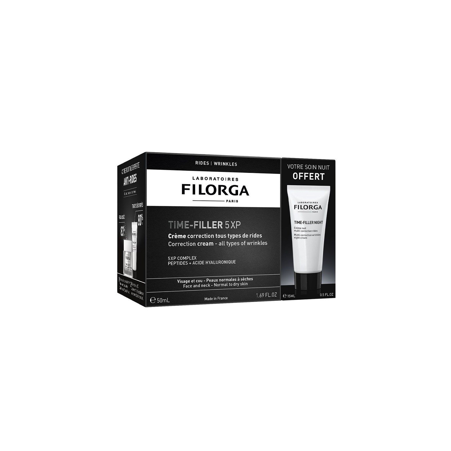 Filorga Time Filler 5XP 50ml + Time Filler Night Crème nuit 15ml Offerte