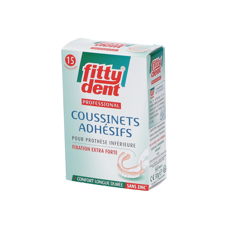Pharmacie Bastille - Biosynex Fittydent Professional 15 coussinets adhésifs