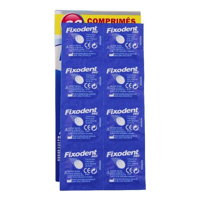 Pharmacie Bastille - Fixodent pro 88 comprimés nettoyants