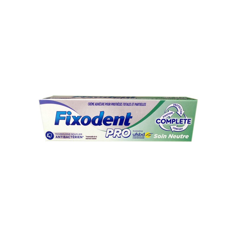 Pharmacie Bastille - Fixodent Pro Complete soin neutre 47gr