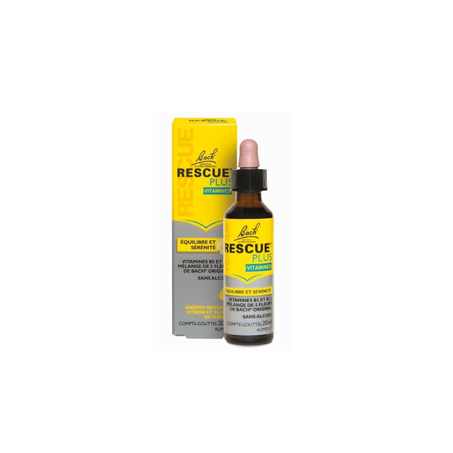 Fleurs de Bach Rescue Plus vitamines gouttes - 20ml