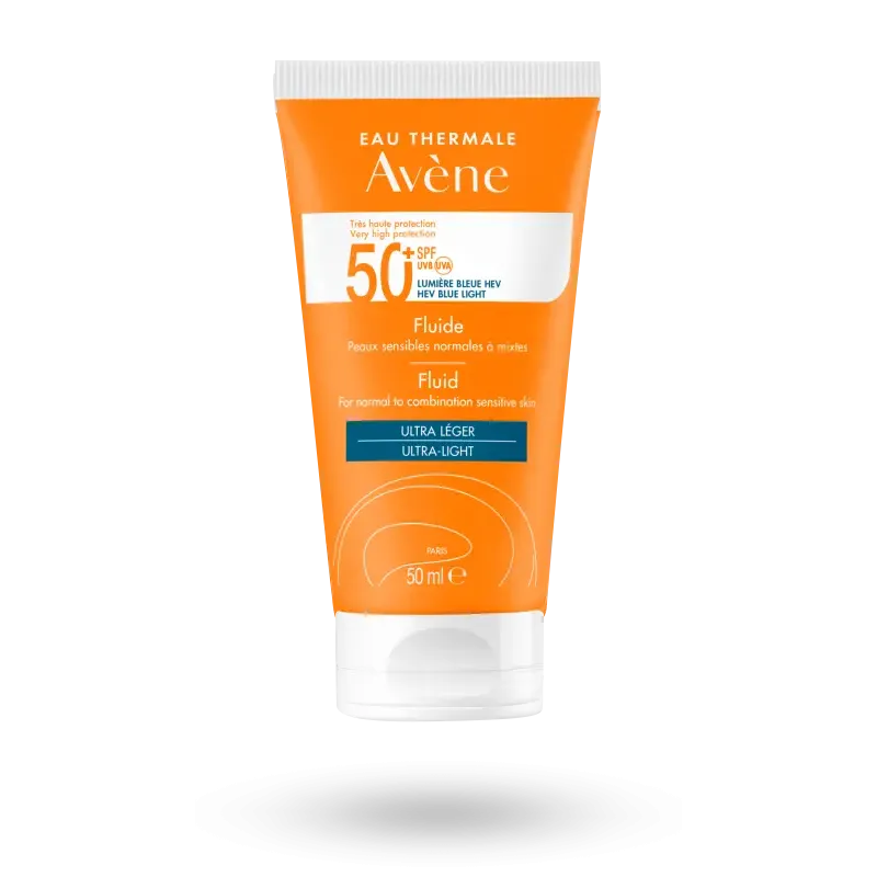 Fluide solaire Avène très haute protection SPF 50+ - Tube 50 ml