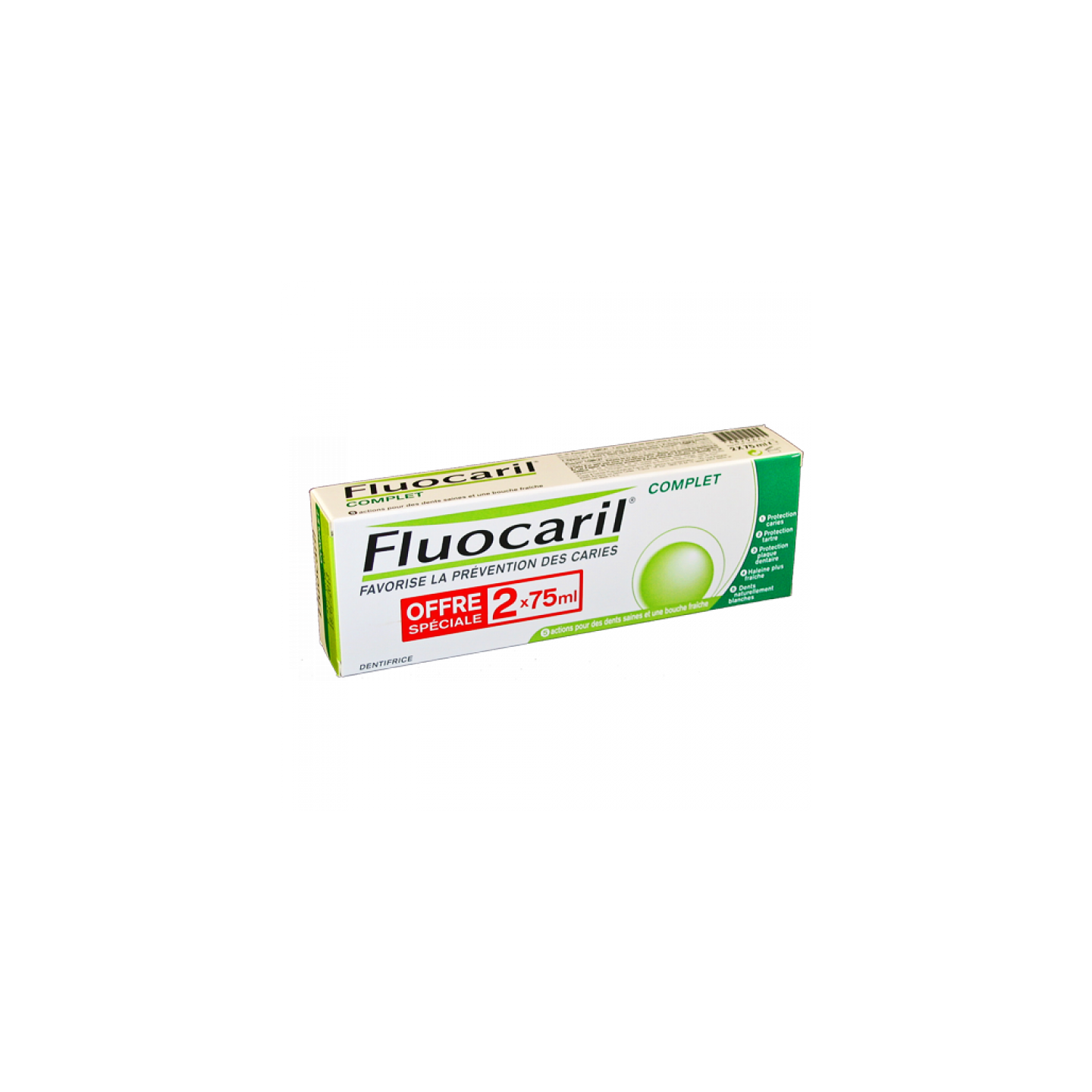 Fluocaril Dentifrice Complet Lot 2x 75ml