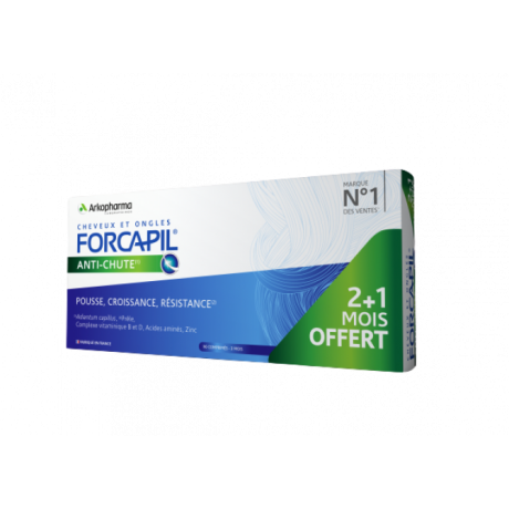 Arkopharma Forcapil Anti-Chute Lot de 3 x 30 Comprimés