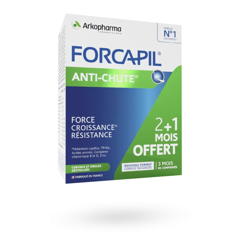 Forcapil anti-chute force croissance résistance - 90 comprimés