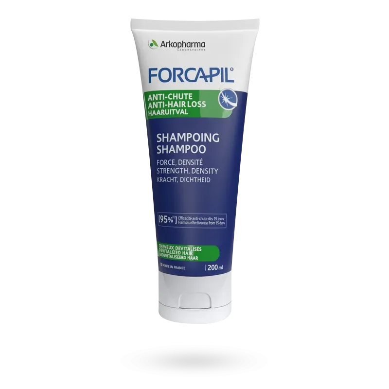 Forcapil shampoing anti-chute cheveux dévitalisés - Tube 200 ml