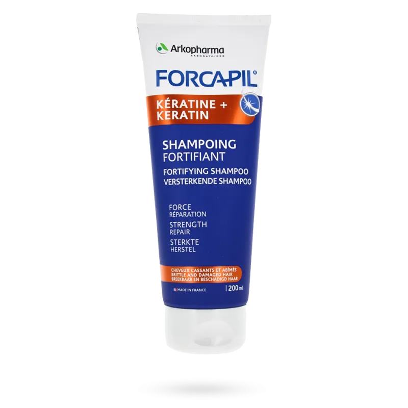 Forcapil shampoing fortifiant Kératine + Arkopharma - Tube 200 ml