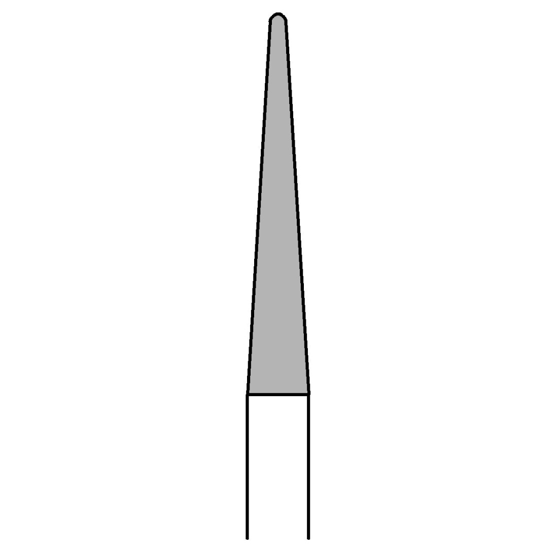 Fraise Carbure de Tungstene Diametre 2.3 mm Contour des Ongles Atteints de Mycoses