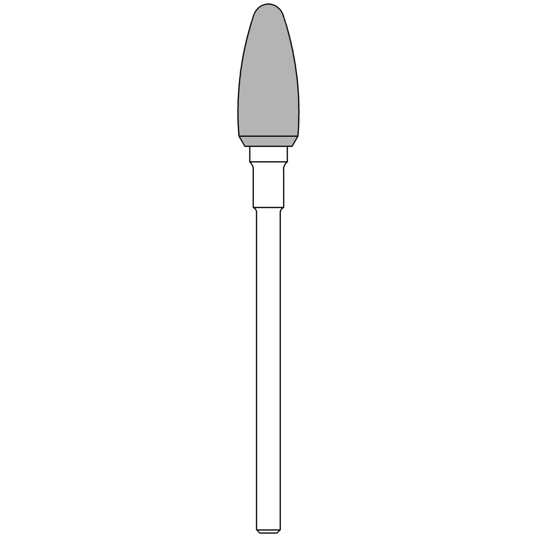 Fraise Gaucher Carbure de Tungstene Diametre 6 mm Finition des Surfaces des Ongles avant Polissages