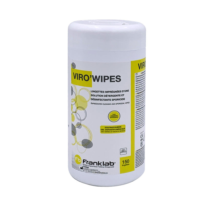 VIRO-WIPES Lingettes désinfection de haut niveau des sondes