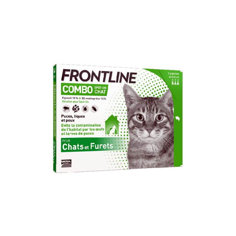 FRONTLINE COMBO CHAT et FURET 3 pipettes