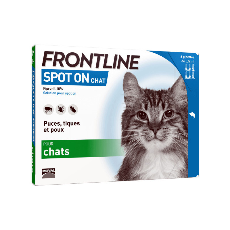 FRONTLINE SPOT ON CHAT 6 PIPETTES