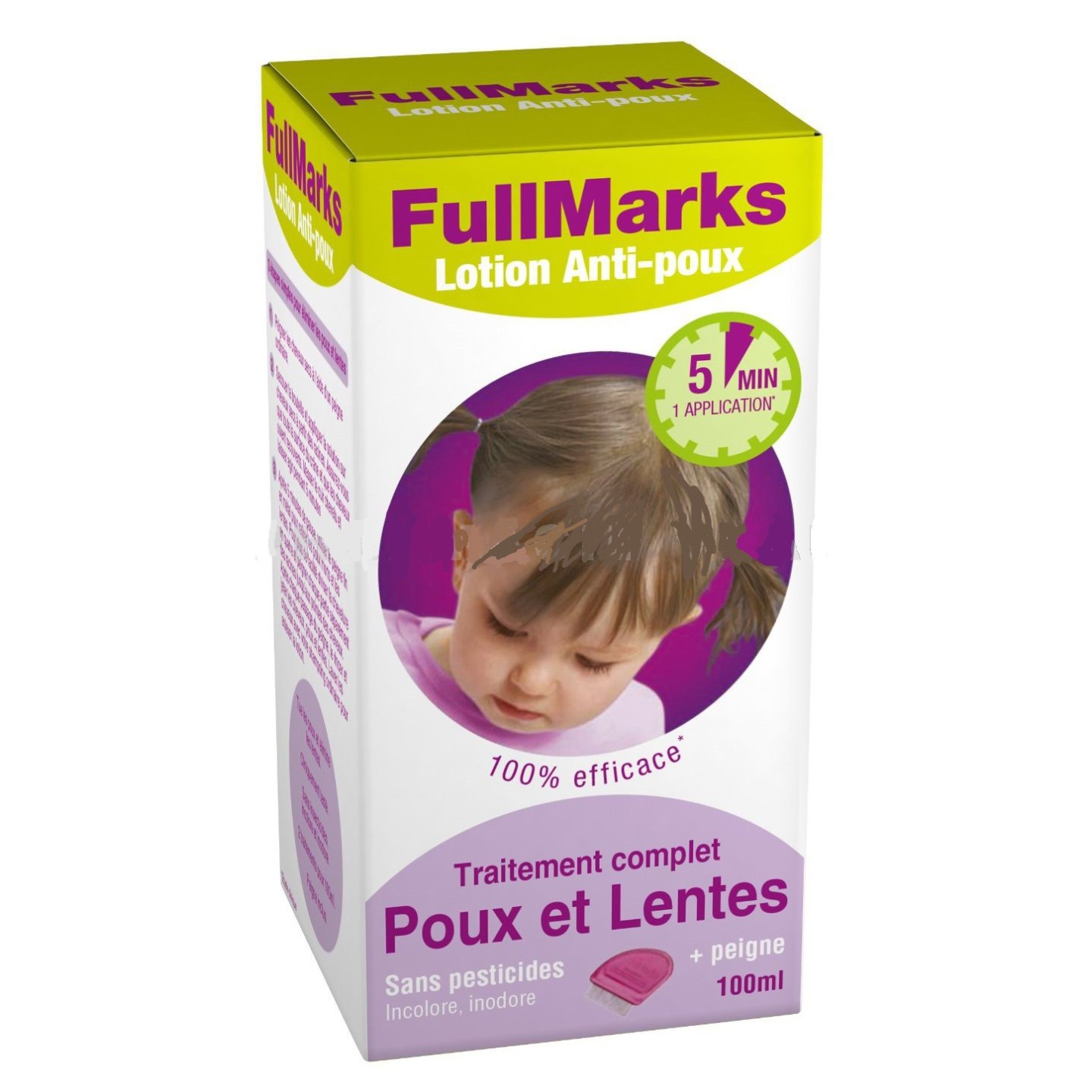 Full Marks Lotion Anti-Poux + Peigne 100ml