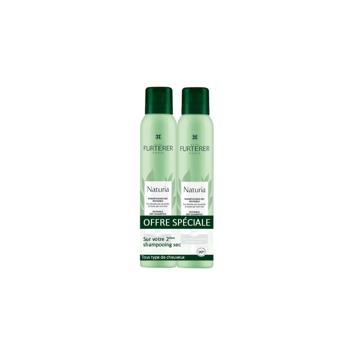 Furterer Naturia Shampoing sec invisible - 2 x 200ml