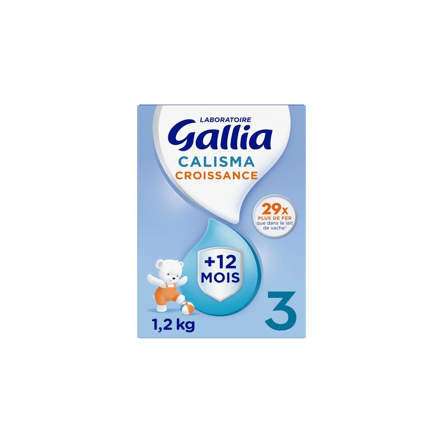 Gallia Calisma Croissance Lait 3ᵉ âge - 2 x 600g