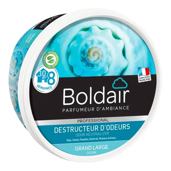 GEL DÉSTRUCTEUR D'ODEUR BOLDAIR FRAÎCHEUR MARINE