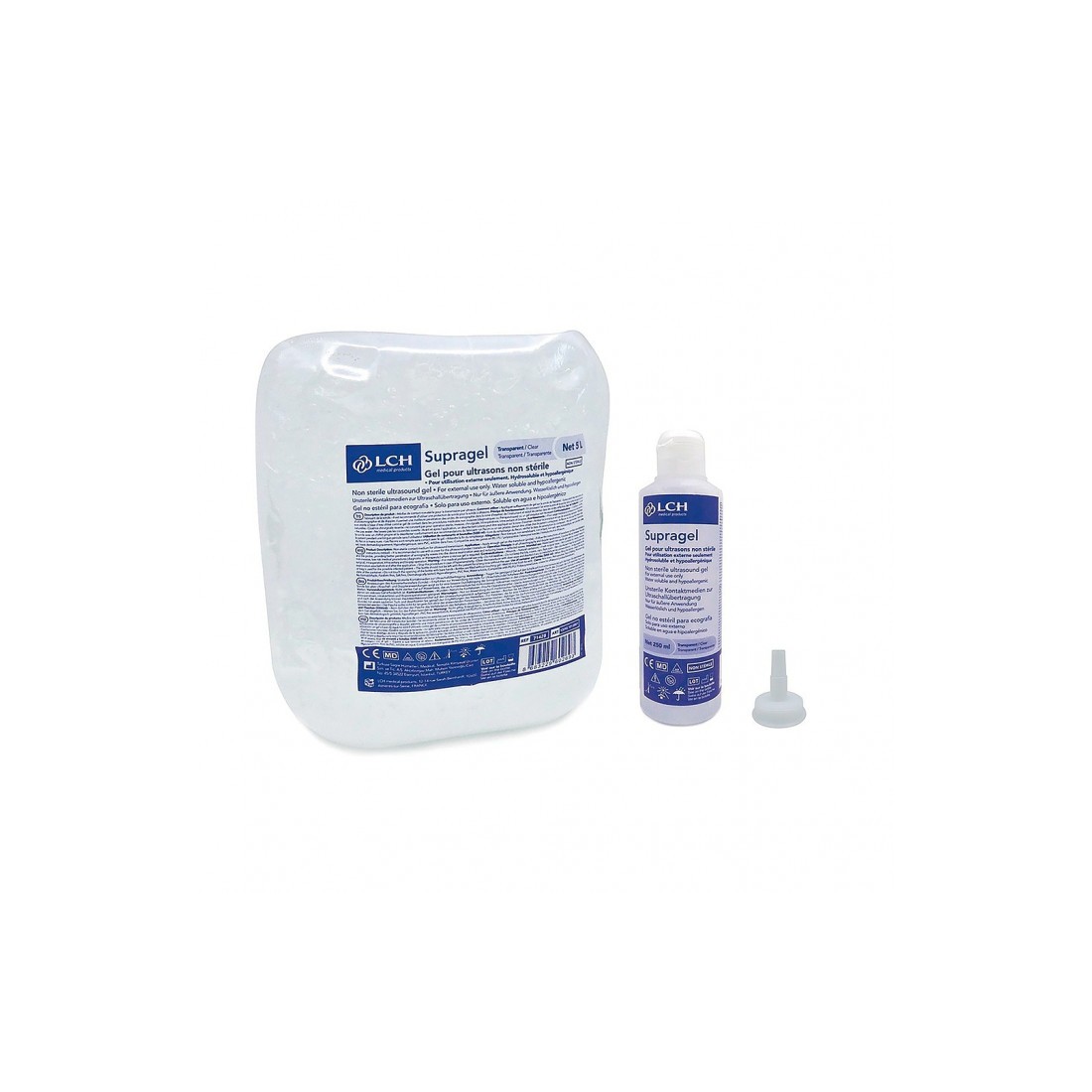 Gel SUPRAGEL NON STERILE pour échographie doppler et ECG
