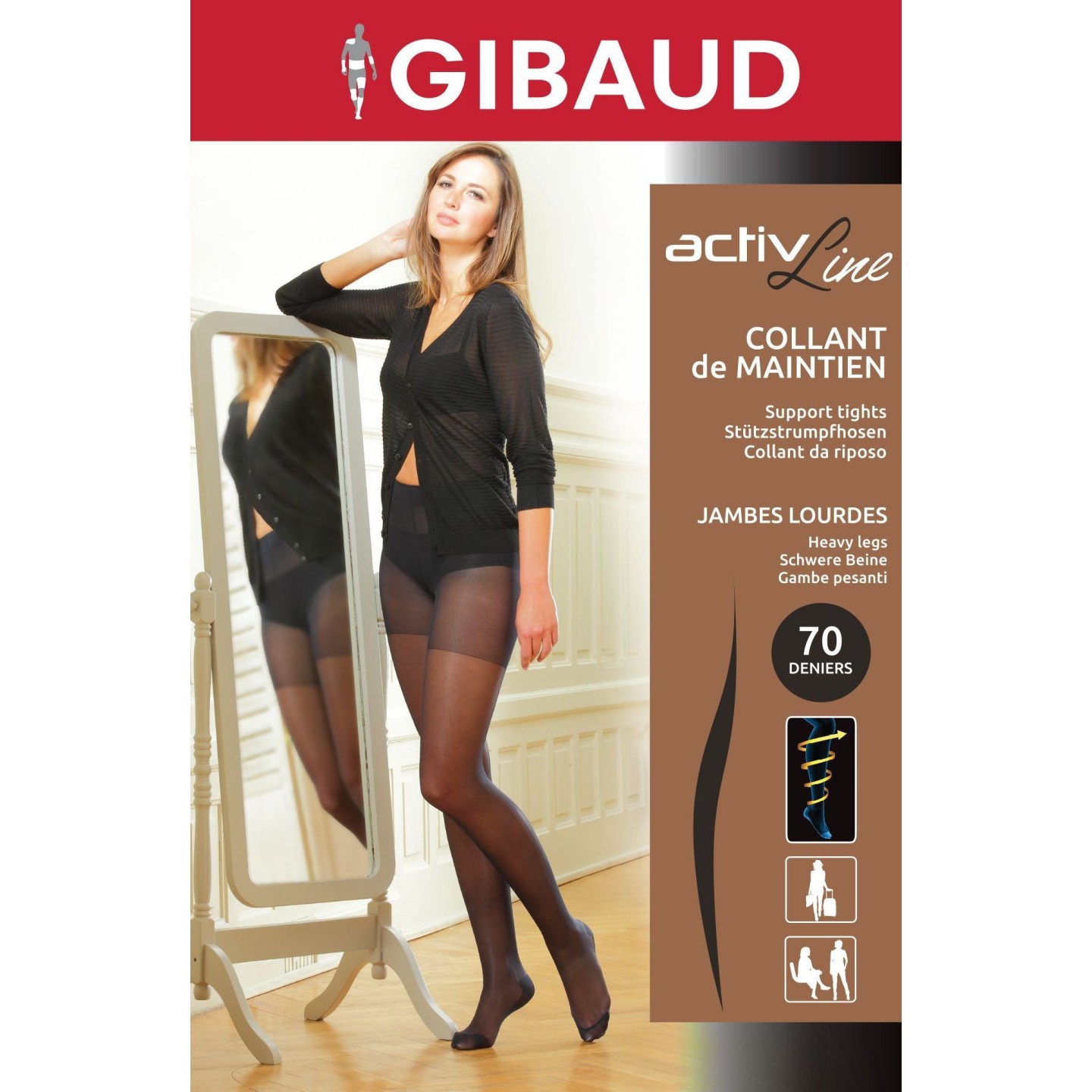 Gibaud Activline Collant Noir