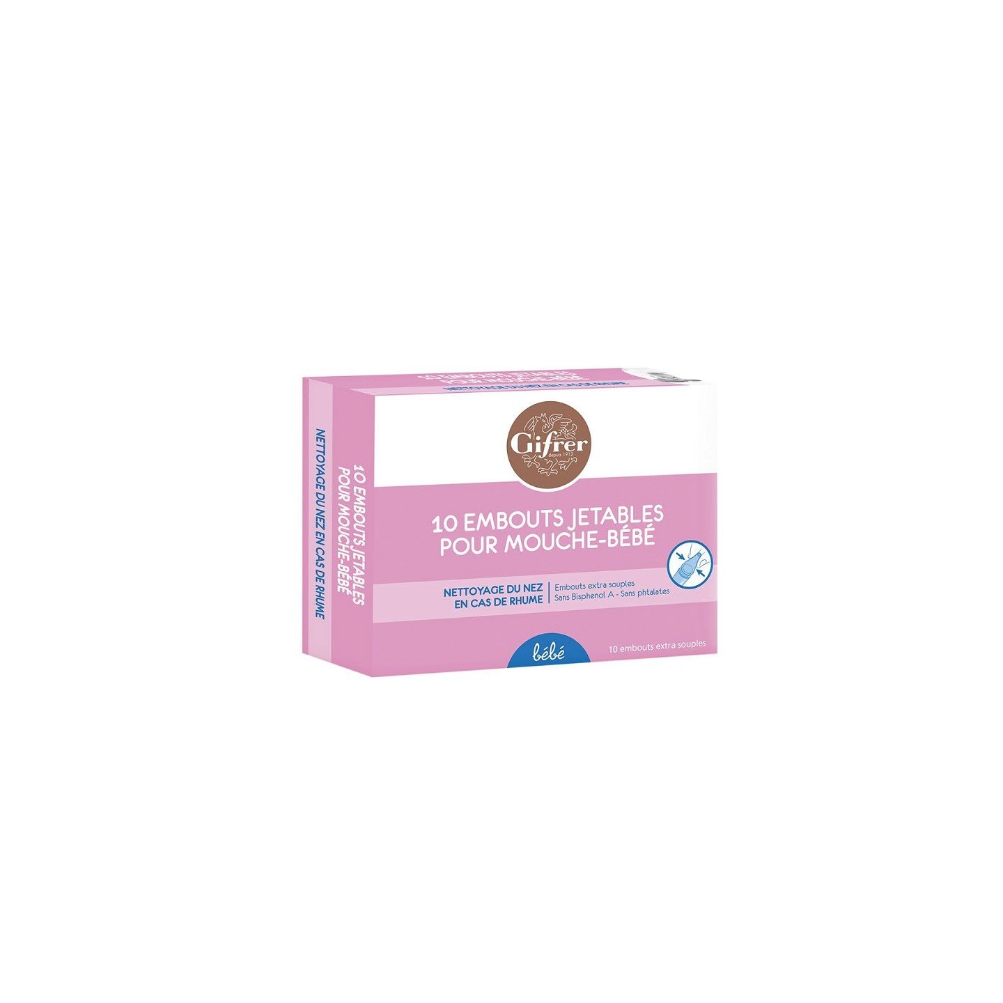 Gifrer Embouts jetables pour mouche bébé - 10 embouts