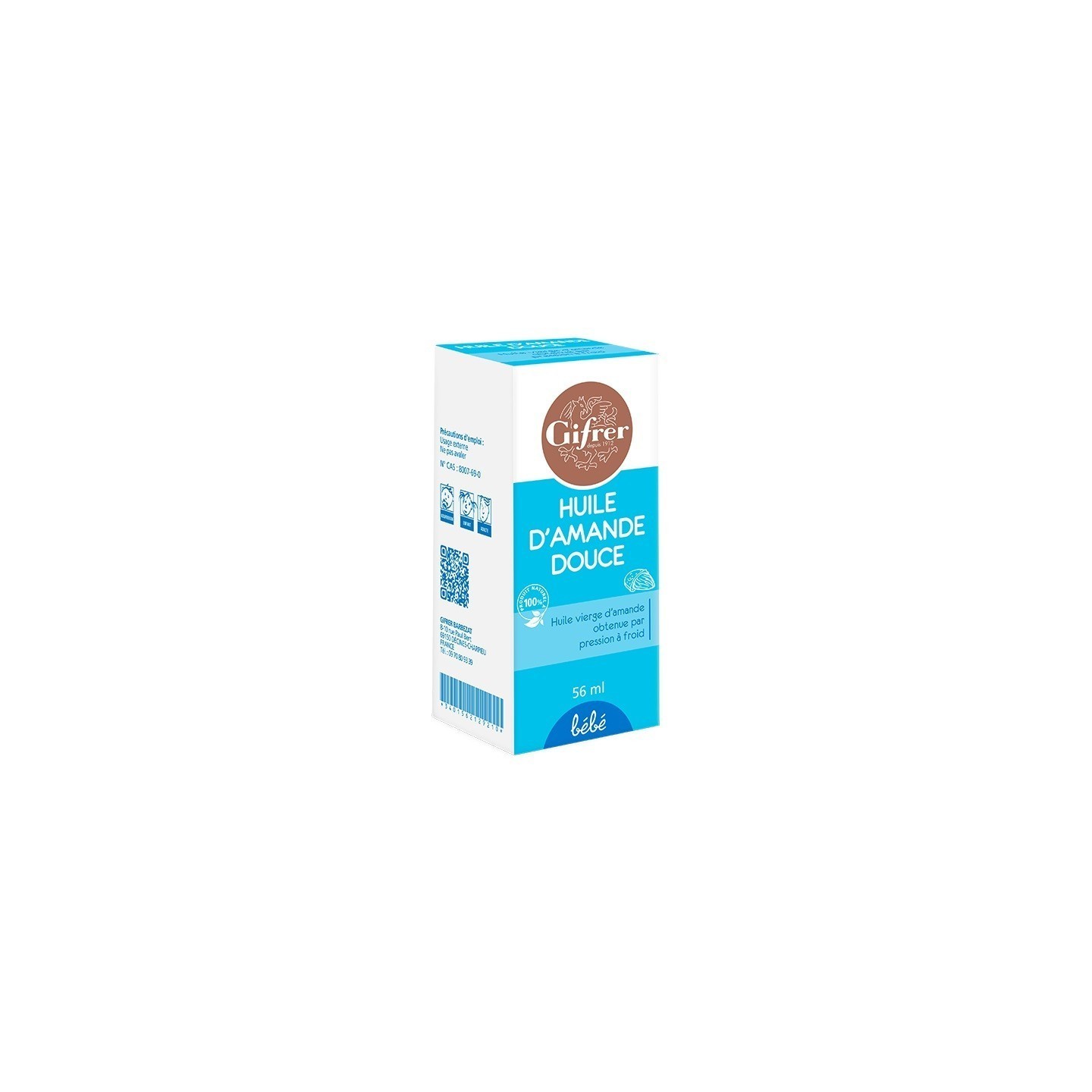 Gifrer Huile d'amande douce - 56ml