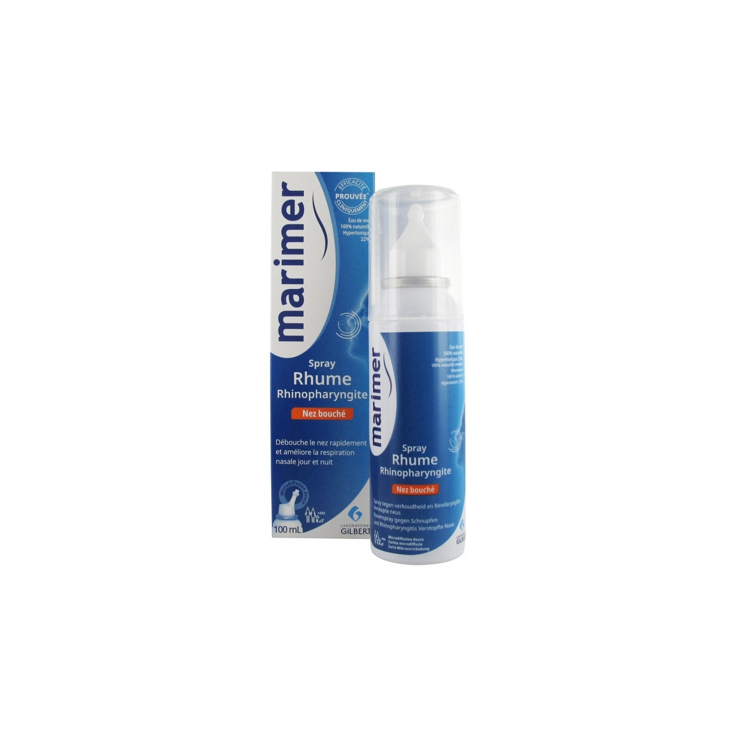 Gilbert Marimer Spray rhume rhinopharyngite - 100ml