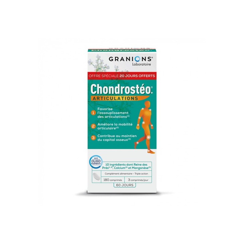 Pharmacie Bastille - Granions Chondrostéo+ articulations 180 comprimés
