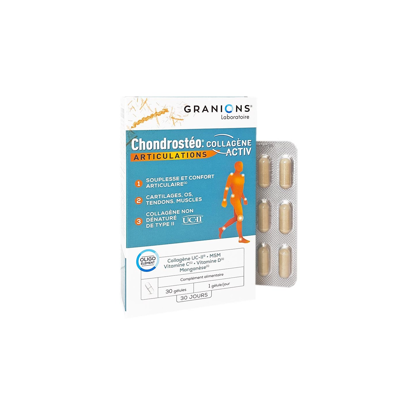 Granions chondrostéo collagène activ 30 gélules