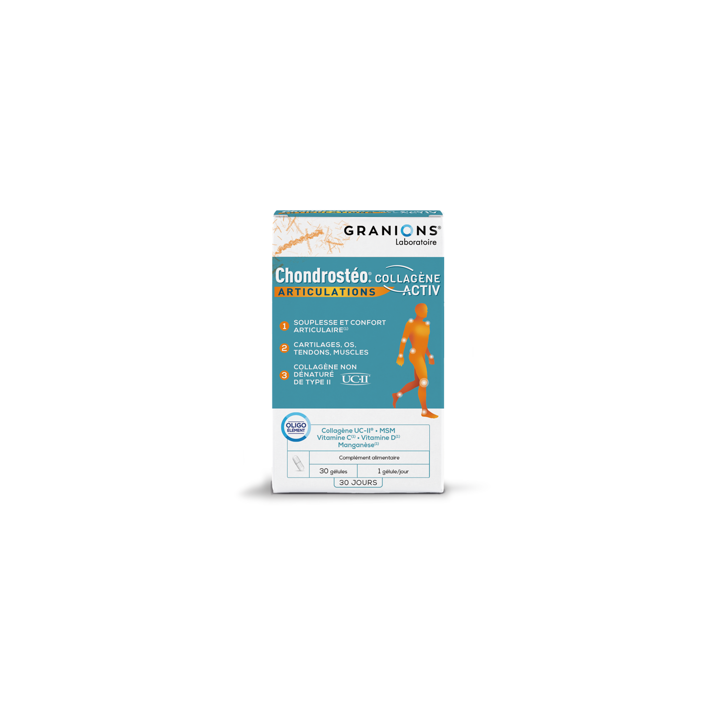 Granions Chondrostéo+ Collagène Activ - 30 gélules