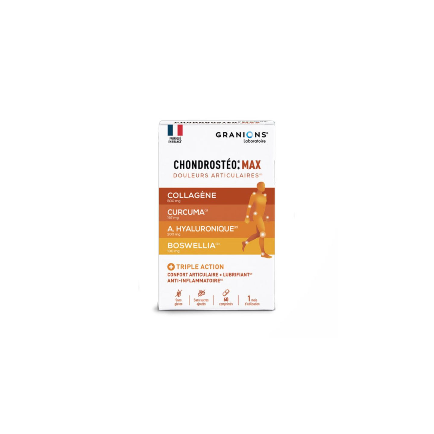 Granions Chondrostéo+ Max douleurs articulaires - 60 comprimés